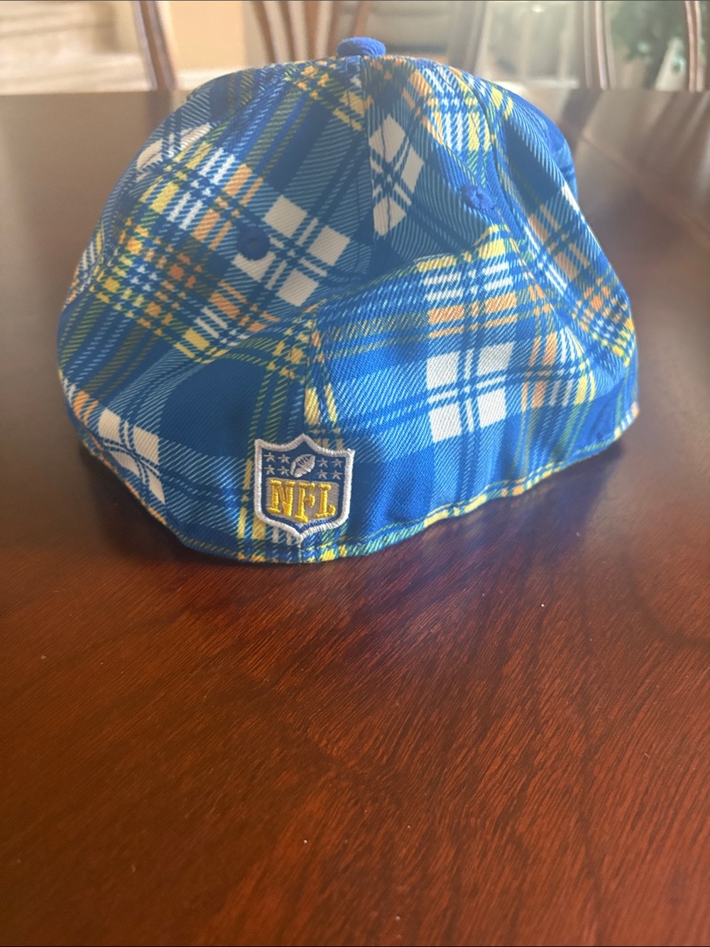 NWT Los Angeles Rams Plaid 59FIFTY Fitted Hat - Blue & Yellow - Picture 4 of 4